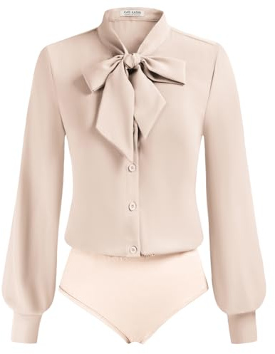 Kate Kasin Damen Blusen Business Blusenbody Festliche Tops