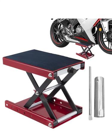 Generisch Pont élévateur de moto - Large plateforme - Support central - Accessoire de table compact pour l'entretien de scooter, atelier