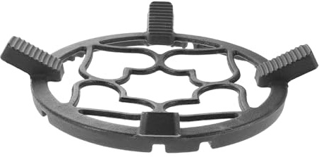 SHINEOFI Support pour Wok en Fonte Pare-Vent Antidérapant Anneau Cœur pour Cuisinière à Gaz Support Stable pour Casseroles à Lait Accessoire la Cuisine Résistant Haute Température