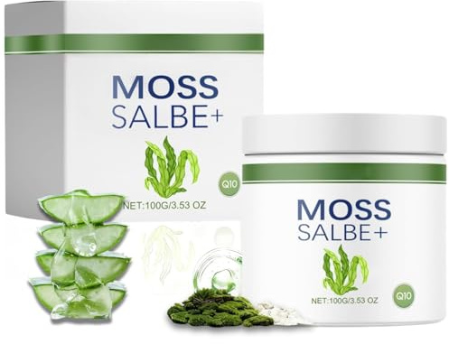 1 Stück 100G Moossalbe Plus,Moossalbe Gesicht Falten Testsieger,Feuchtigkeitscreme Gesicht,Anti Falten Creme mit Soforteffekt,Anti Aging Creme für Frauen und Männer,Reduzieren Trockenheit