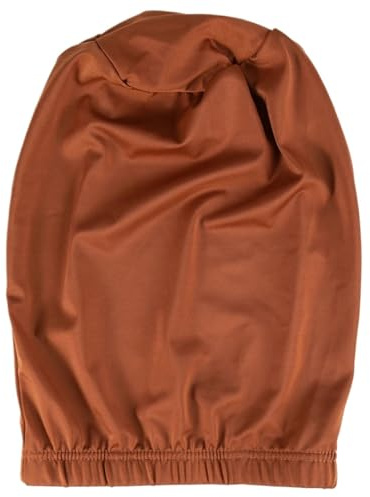 Sidenhuvor i satin för sömn med knytband, hårvårds-sovmössa för kvinnor, lång slips-design, sidenhuva för hårvård för hemsida (COFFEE)