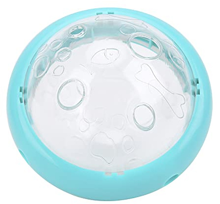 Phefop Bola de Golosina para con Forma de Platillo Volador, Dispensador de Alimentos Interactivo, Juguete Rompecabezas para Gatos y Perros, Juego en Interiores, Diseño de Plástico de 4,5x3,9