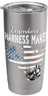 US Flag Harness Maker Stainless Steel Insulated Tumbler