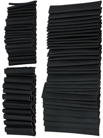 Guaina Termorestringente Elettrica - Assortimento Di 127 Pezzi In 7 | Dimensioni, Guaine Per Cavi, Involucro Isolante Industriale Con Sigillatura Resistente Alle Alte Temperature E Vestibilità Af