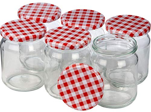 Unbekannt 6er Set Einmachgläser/Einmachglas - Einweckglas mit Schraubdeckel (720ml)
