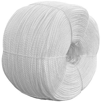 ZHWNGXOlian Hochfestes Seil Aus Polyethylen Weißes Seil Zum Binden Im Freien Korrosionsschutz, Sonnengeschützt, Verschleißfest, Robust(Size:8mm 100M)