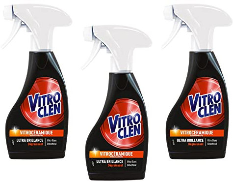 Vitroclen Pistolet Nettoyant Vitrocéramique et Induction 250 ml - lot de 3
