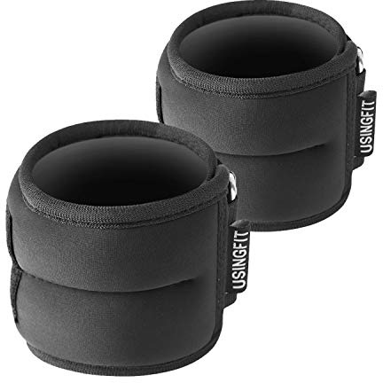 USINGFIT Ankelvikter set för män, handledsvikter för kvinnor, 2 x 0,5 kg / 2 x 1 kg / 2 x 1,5 kg / 2 x 2 kg / 2 x 3 kg handbenvikt för barn, sandsäckar, gym, fitness, löpning, promenader