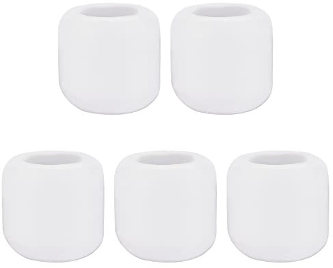 AHANDMAKER 5 Stück 1,7cm Innendurchmesser Kerzenhalter Aus Weißem Mini Ceremony Kerzenständer, Für Kerzen mit einem Durchmesser von weniger als 1,5 cm, Nicht geeignet für 19mm und 22mm Kerzen
