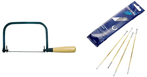 Eclipse 70-CP1R Coping Saw & Eclipse 71-CP7R Coping Saw Blades, Blue, Set of 10 Piece