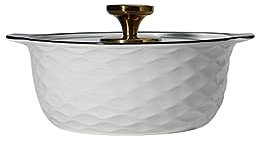 ZzzaNa Soup Bowl Household Binaural Soup Pot With Lid Large Ceramic Soup Basin Special Glass Lid Soup Bowl Large Capacity Deep Bowls Bowls