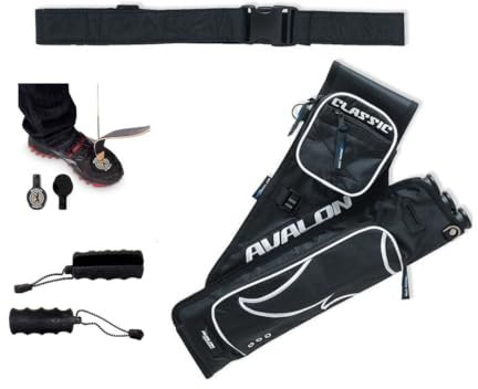 YAK Archery Bogensport Köcher Set Rechtshand inkl. Pfeilzieher