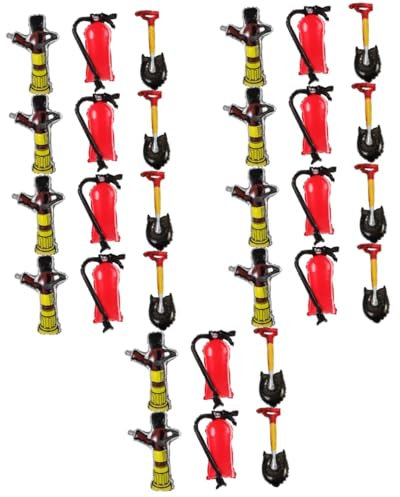 SEWACC 5sets Palloncini Gonfiabili Forma Di Estintore e Paletta Per Decorazioni Di Feste Tema Vigili Del Per Compleanni e Festività Con Eccellenti Effetti Decorativi