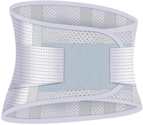 Rückenstützgürtel zur Entlastung des Unteren Rückens, Atmungsaktive Rückenbandage für Herren und Damen, Rückengurt für Arbeit und Sports A,XL