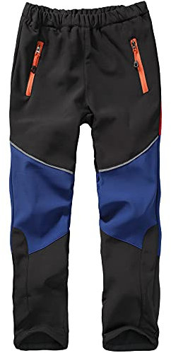 Jogwits Softshellhose Kinder Jungen Mädchen - Winter Schneehose Outdoorhose Gefüttert Wasserdicht Arbeitshose, Trekkinghose, Skihose