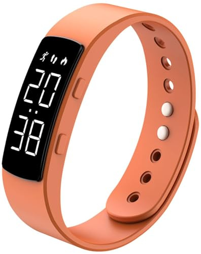 Non Bluetooth Fitness Tracker Pedometer Watch Step Counter Activity Tracker Sleep Tracker Alarm Clock Stopwatch Digital Waterproof Fitness Watch for Kids Adult Seniors Teen