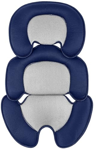 storchenbeck Neugeborenes Baby-Kissen mit 3D-Netzstoff für Stroller, Autositz und Hochstuhl - Atmungsaktive Einlage zur Unterstützung des Babys (Blau)