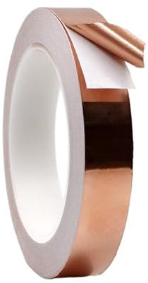 MZPOZB Nastro di Alluminio 20 Metri Singolo Lato Conduttivo Nastro di Lamina di Rame Striscia Adesivo Schermatura EMI Resistere al Calore Nastro 2mm 3mm 4mm 5mm 6mm 8mm 10mm Nastro Sigillante(2mm)