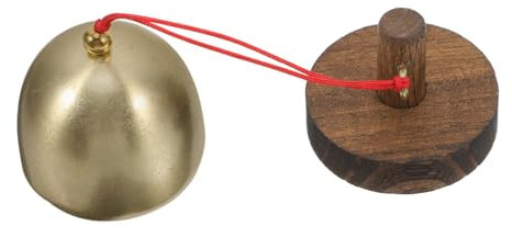 QUMIIRITY Antique Doorbell Wind Chime Wooden Shopkeeper Doorbell Large Bells for Decorative Entryway Dog Training Bell