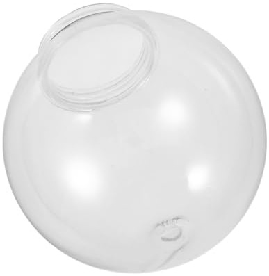 Generico Paralume Sferico Trasparente Da 25 Cm Per Lampadari e Applique Copertura Resistente Agli Agenti Atmosferici Con Apertura Di Montaggio Da 12 Cm Di Ricambio Per Illuminazione Esterna