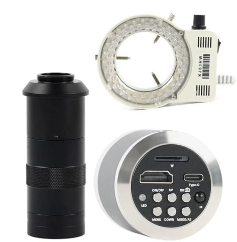 Microscope Caméra de Microscope vidéo numérique industrielle HDMI de Type C, 48mp 4K 1080P, avec objectif Zoom 100X à monture C