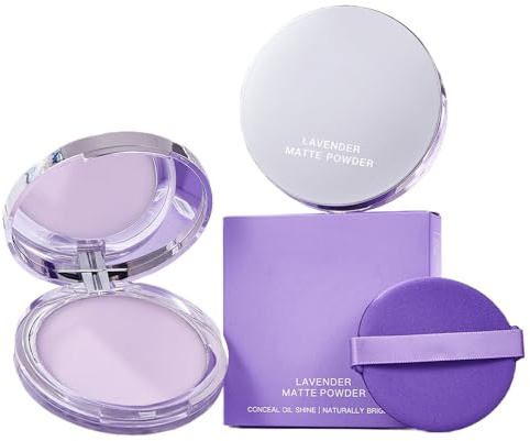 Fixing Powder, Setting Powder, 8.5 g Lavender Fixing Balm, Waterproof and Sweat-Resistant, Natural Nude Make-Up, Long-Lasting Makeup