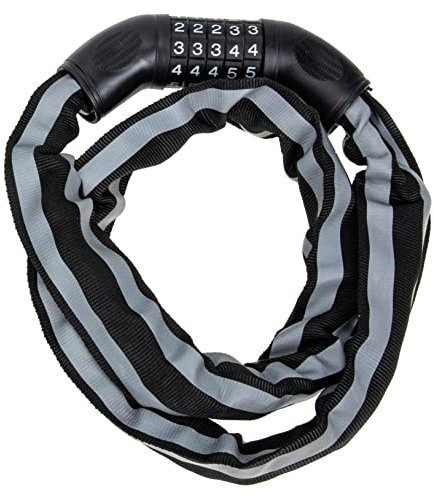 TOYANDONA Candado Antirrobo de Cadena para Bicicleta y Motocicleta Acero Resistente 1.5m Función de Combinación para Bicicletas Eléctricas y Scooters Seguridad Exterior