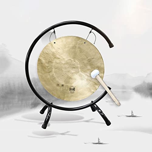 tamburi e gong， Gong da tavolo da 15 cm Gong a vento Adatto for la decorazione di esterni, giardini, case o giardini(1,30cm)