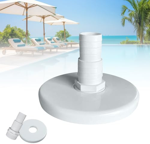 CUVZORA Pool Saugplatte, Pool Skimmerplatte, Skimmer Saugplatte, Ersatzteil für Poolbodenreiniger, Universelle Skimmer Vakuumplatte, für Poolschlauch und Bodensauger
