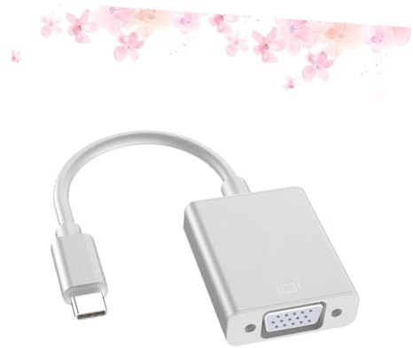 POPETPOP Cable USB Vga Adaptador USB-c Tipo C para Portátil Uso Oficina o Hogar
