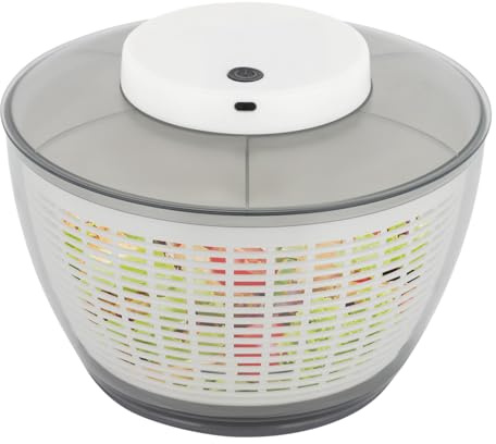 Spinner - Centrifuga automatica per insalata, con USB, per frutta, verdura, insalata per servire, drenaggio rapido, centrifuga automatica con coperchio