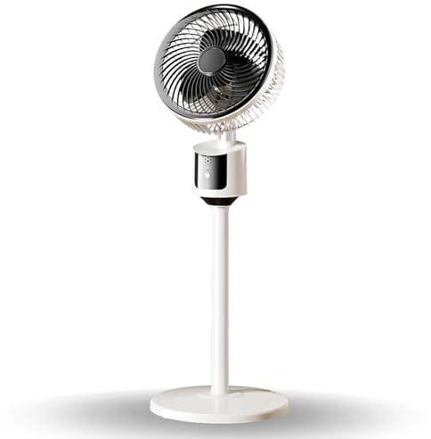 Ventilatore a Piantana, Ventilatore Silenzioso per Camera da Letto, Sistema di ricircolo in tutta la casa, 3 Velocità, Oscillante, Risparmio Energetico, per Camera da Letto, Soggiorno, Ufficio