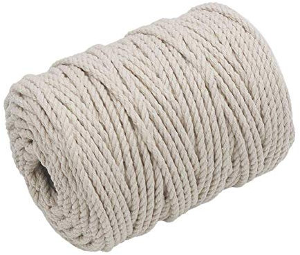 Makramee Kordel 4 mm Baumwolle Makramee Seil für Pflanzenhänger Wandbehänge DIY Handwerk