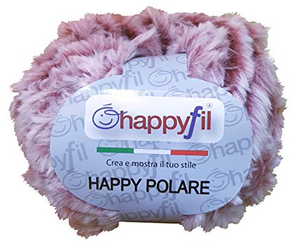 Filati miss tricot Lana Happy Polare (Cincilla) 100g Effetto Pelliccia (Bordeaux sfumato)