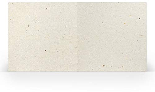 PAPERADO 25 Faltkarten Quadratisch - 15,7 x 15,7 cm - Terra Vanilla Creme Beige - 220 g/m² - Blanko Doppelkarten Klappkarten Einladungskarten Basteln Geburtstag Hochzeit