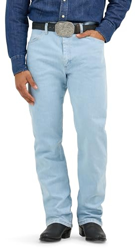 Wrangler herr cowboy cut aktiv flex original fit jeans, blekmedel, 33W / 32L
