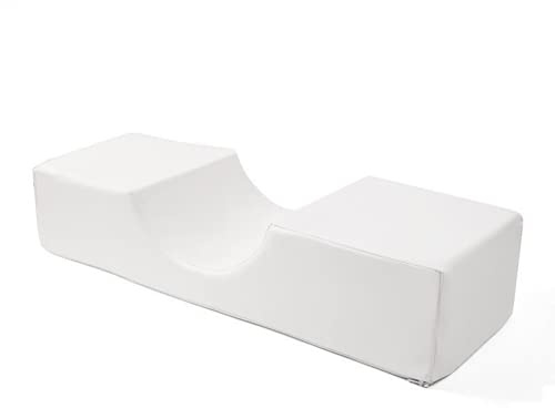 ausuky Wimpernverlängerung Spezielles Kissen Veredelung Salon Wimpern U-förmiges Kissen Regalpolster (weißes Leder)