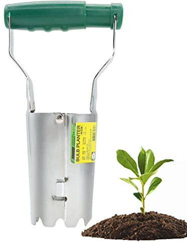 DONGCY Blumenzwiebelpflanzer Werkzeug Garten Pro Graben/Nachfüllen Loch Zwiebelpflanzer Pflanzen Atomatische Boden Freisetzung mit Tiefe Markieren Pro Tulpen Narzissen Gemüse Dahlien