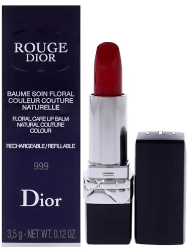 Christian Dior Rouge Dior Colored Satin Lip Balm - 999 The Iconic Red For Women 0.12 oz Lipstick (Refillable)