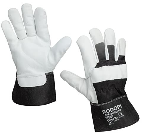 Julido Rodopi Arbeitshandschuhe Lederhandschuhe Schutzhandschuhe aus Rindsvollleder Größe 9 1 Paar