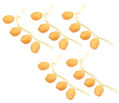 Homoyoyo 5 Cordes Brochettes De Légumes Suspendues Simulées Dessus De Bureau Fausse Pomme De Terre Accessoires De Photographie De Fruits Et Légumes Maquette Mousse Artificiel Enfant Plante