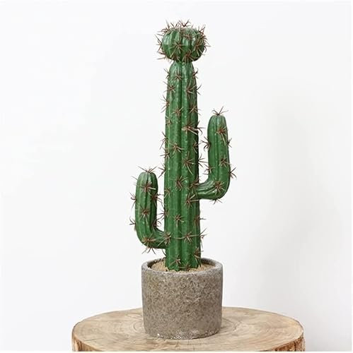 arbol artificial realista Planta falsa grande para interiores y exteriores, sin mantenimiento, decoración de balcón para sala de estar, árbol Artificial, Cactus Artificial con macetas naturaleza