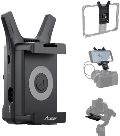Accsoon CineView Nano Senza fili Trasmettitore Video HDMI 5G wireless 1080P 60FPS, 60ms di latenza, portata 500FT/150M, monitoraggio 4 dispositivi, per registi, videografi