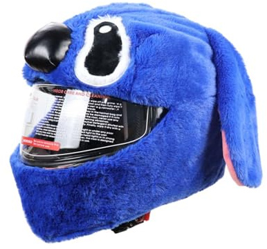 Motorradhelm Cover,Motorradhelm Abdeckung Plüsch,Cartoon Plush Motorcycle Helmet Cover,Motorradhelm Überzug Lustigmotorradhelm Überzug Plüsch,Für Männer, Frauen(Ohne Helm)