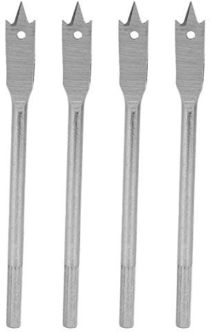 ViaGasaFamido 4Pcs 12mm Spade Drill Bit Set, Paddle Flat Bits, High Carbon Steel, Woodworking Hand Tools, Spade Bits