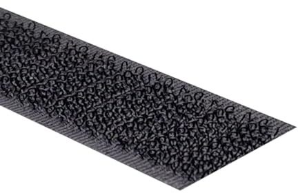 Kstar Klettband zum Nähen, aufnähen I Klettverschluss zum Nähen, Hakenband oder Flauschband, Farbe, Breite, Länge wählbar (Hakenband, schwarz, 16 mm x 6 m)