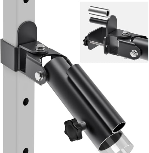 'Kipika T Bar Row Landmine Attachment for Power Rack - Heavy Duty T-Bar Row Platform with Swivel Suitable for for 1'' Standard Barbell Bar and 2'' Olympic Bars - Ideal for Home Gym Workouts'