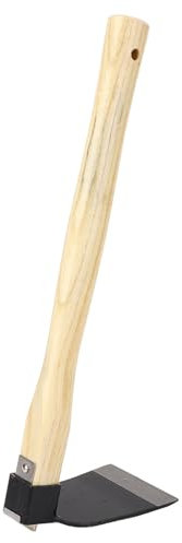 Houe à Main avec Manche en Bois, Houe de Jardin pour Creuser, Couper L'herbe, Faucille pour la Plantation et le Désherbage