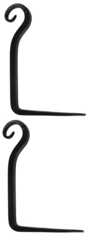 Yardwe 2stücke Pflanzenhaken Für Wand Wandmontierter Haken Zum Aufhängen Geschmiedeter Gebogener Eisenhaken Laternen Und Pflanzenaufhänger Hängender Pflanzenhaken Für Blumentöpfe Und Mehr