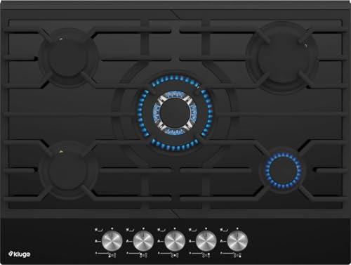 Kluge KPG7020BG, Plaque de cuisson à gaz, Black